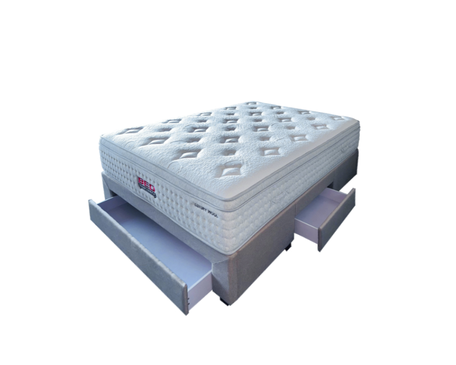 Luxury Wool King Mattress and Milford Frame